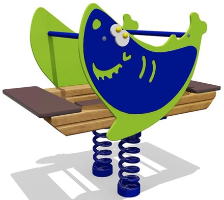 Качели-балансир на пружине Акула 04509 для детской площадки, фото 1