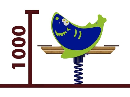 Качели-балансир на пружине Акула 04509 для детской площадки, фото 2