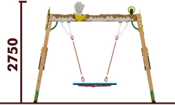 Качели-гнездо Кораблик 04805 для детской площадки, фото 3 Качели-гнездо Кораблик 04805 для детской площадки, фото 3