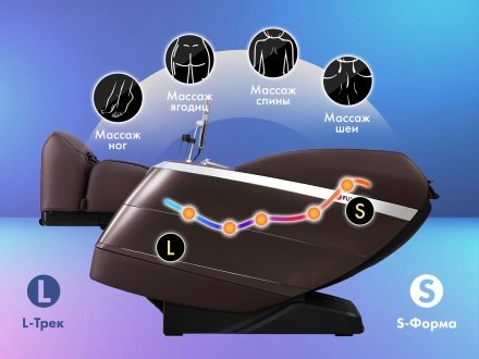 Массажное кресло FUJIMO 氣 FLEXOR F500 Brown, фото 17