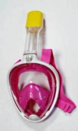 Маска для подводного плавания M2068G, р.L-XL розовая, фото 1