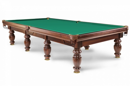 Бильярдный стол - Омега 10 Футов, Русская пирамида, Сланец Orero 40 мм, лузы с сеткой, фото 2