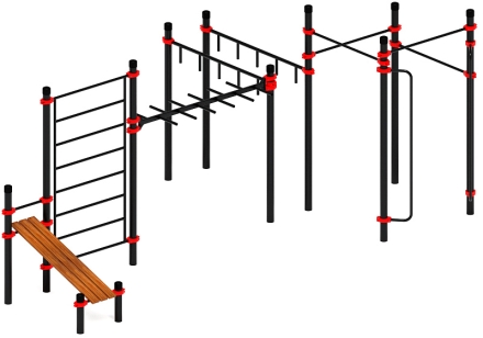 Воркаут ЛОВ 89 красный ВТ 101.14-01, фото 4