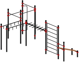 Воркаут ЛОВ 89 красный ВТ 101.14-01, фото 2