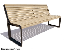 Скамейка чугунная Милан, Сосна 1,5 м Скамейка чугунная Милан, Сосна 1,5 м