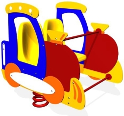 Качалка на пружине Поезд КЧ034 для детской площадки Качалка на пружине Поезд КЧ034 для детской площадки