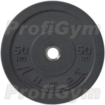 Диск для кроссфита (бампер) черный 50 кг Диск для кроссфита (бампер) черный 50 кг