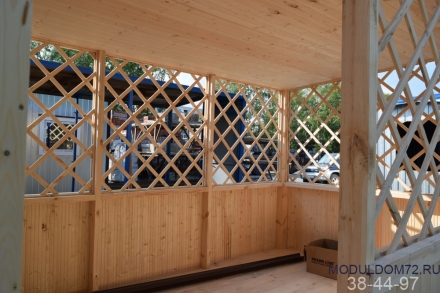 Беседка с летней кухней 5х2,45м, фото 3