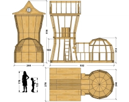 Игровой домик TORUDA WOOD Сапог Гулливера, фото 3