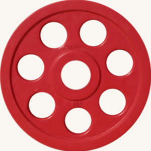 Диск JOHNS обрезиненный 5кг., d51мм., цветной, фото 1