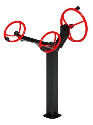 Рули (положение стоя) красный - Уличный тренажер - СТ 103-11, фото 2