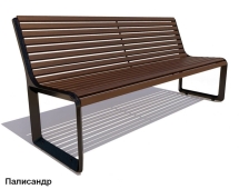 Скамейка чугунная Милан, Сосна 1,8 м Скамейка чугунная Милан, Сосна 1,8 м