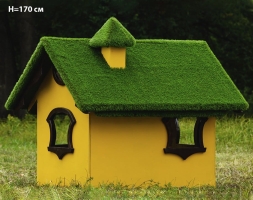 Топиари Дом для гномиков, h=170 см - газон Premium, фото 3