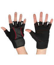 Перчатки атлетические SU-120, чёрные Перчатки атлетические SU-120, чёрные