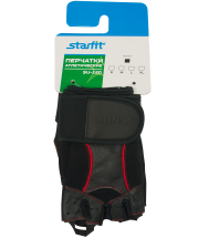 Перчатки атлетические SU-120, чёрные Перчатки атлетические SU-120, чёрные