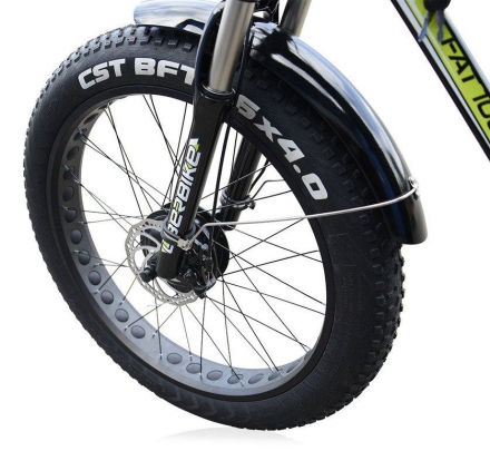Велогибрид UBERBIKE FAT 48V 1000W BLACK, фото 6
