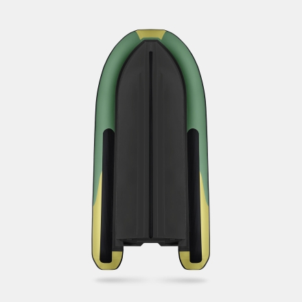 Gladiator RIB 420 AL Зелено-оливковый моторная лодка ПВХ Жесткое дно (морской алюминий), киль, фото 4