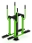 Двойные лыжи (зеленый) - Уличный тренажер - СТ 009-12.И1