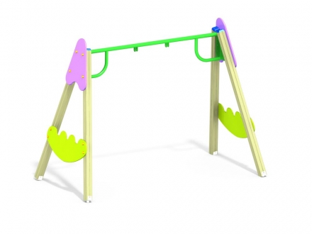 ДИО 1.04 Деревянные качели (подвес в комплект не входит), фото 1