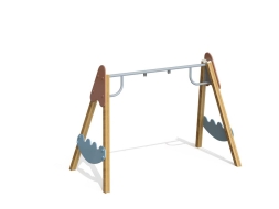 ДИО 1.04 Деревянные качели (подвес в комплект не входит), фото 5