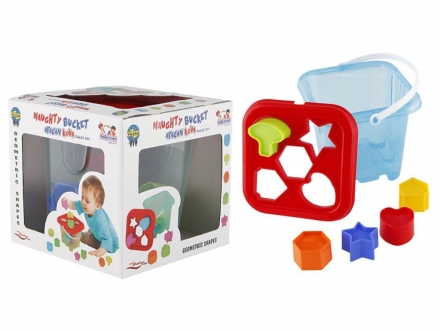 Ведро с геметрическими фигурками Pilsan Naughty Bucket (03-239), фото 1