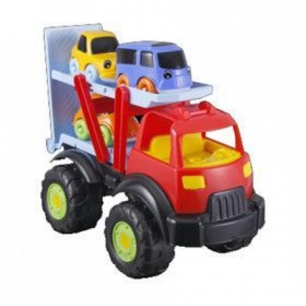 Грузовик-автовоз Pilsan Power с 3-мя машинками Tombik (06-512), фото 1