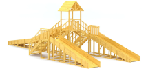 Зимняя горка Савушка Зима Wood 11