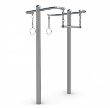 Подвижный турник и кольца УТЭ-013  Подвижный турник и кольца УТЭ-013