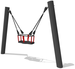 Качели 040321 с подвесом металлические для детской площадки, фото 1 Качели 040321 с подвесом металлические для детской площадки, фото 1