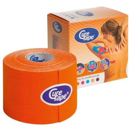Тейп кинезиологический CureTape Orange, 5 см x 5 м, арт. 160196, оранжевый, фото 1