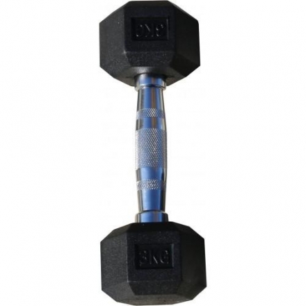 Гантель гексагональная обрезиненная ZSO, 3 кг, фото 1