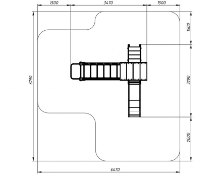 Детская игровая площадка В гостях у сказки ДИК 1.05.01-04.С H=900, фото 6