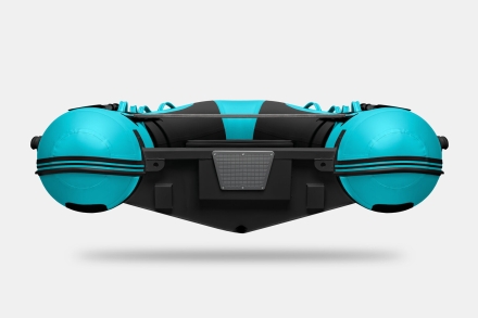 Gladiator RIB 420 AL Черно-бирюзовый моторная лодка ПВХ Жесткое дно (морской алюминий), киль, фото 5