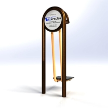 А-0101 Сведение и разведение ног уличный тренажер А-0101 Сведение и разведение ног уличный тренажер