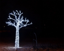 Световая фигура Дерево из алюминия t003 Световая фигура Дерево из алюминия t003