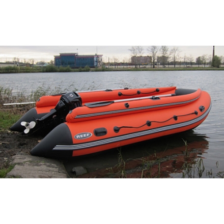 Лодка ПВХ REEF 390F НДНД надувная под мотор, фото 4