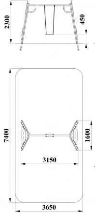 ДИО 1.042 Качели (подвес в комплект не входит), фото 2
