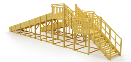 Зимняя горка Савушка Зима Wood 7/5 (без окрашивания), фото 4