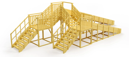 Зимняя горка Савушка Зима Wood 7/5 (без окрашивания), фото 3