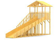 Зимняя горка Савушка Зима Wood 6/1