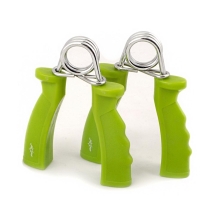 Эспандер кистевой ES-301 пружинный, жесткая ручка, зеленый (пара)