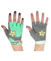 Перчатки для фитнеса SU-112, серые/мятные/желтые Перчатки для фитнеса SU-112, серые/мятные/желтые