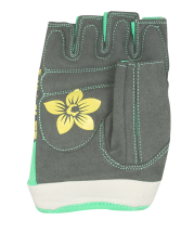 Перчатки для фитнеса SU-112, серые/мятные/желтые Перчатки для фитнеса SU-112, серые/мятные/желтые