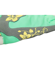 Перчатки для фитнеса SU-112, серые/мятные/желтые Перчатки для фитнеса SU-112, серые/мятные/желтые