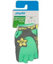 Перчатки для фитнеса SU-112, серые/мятные/желтые Перчатки для фитнеса SU-112, серые/мятные/желтые