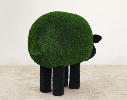 Топиари овечка Кучерявая, h=100см - газон Deluxe Green+Есо, фото 4