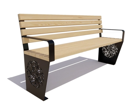 Скамейка садовая Индия, лиственница 1,8 м, фото 2