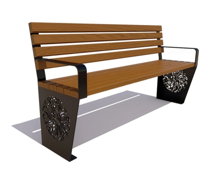 Скамейка садовая Индия, лиственница 1,8 м, фото 3