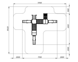 Детская игровая площадка Городок (Город) Н 1200 ДИК 2.01.3.03-31, фото 3