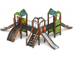 Детская игровая площадка Городок (Город) Н 1200 ДИК 2.01.3.03-31, фото 2